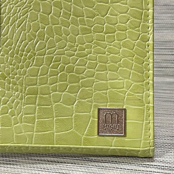Miche Lime Green Classic Bag Shell Faux Alligator Skin Silver Buckle - Picture 4 of 5